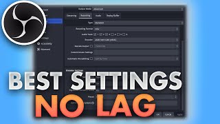 Best Settings for Recording in OBS Studio NO LAG [upl. by Aihsyla65]