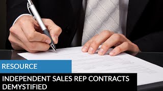 Essential Independent Sales Rep Contracts Explained Avoid Costly Mistakes  CommissionCrowdcom [upl. by Mehcanem]