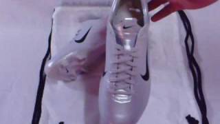 Nike Mercurial Vapor III  Metallic PlatinumBlackSport Red [upl. by Kiah853]