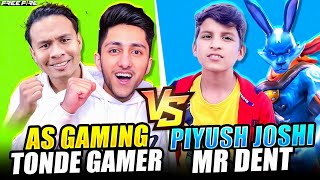 Piyush Joshi Challenged Me amp Tonde Gamer In Free Fire 2 Vs 2 Clash Squad  Garena Free Fire [upl. by Ayamahs]