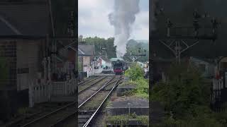 9F at Grosmont station on the North Yorkshire Moors Railway [upl. by Trace]