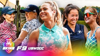 OTB SKINS 107  F9  US WOMENS DISC GOLF CHAMPIONSHIP [upl. by Lind]