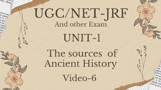 Sources of Ancient Indian History for NETJRF amp Other Exam ugcjrf ugcnetexam history motivation [upl. by Rossner724]