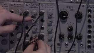 Doepfer A124 Eurorack Wasp Filter Demo [upl. by Babette]