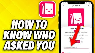 How To Know Who asked You on Tellonym 2024 [upl. by Erickson]