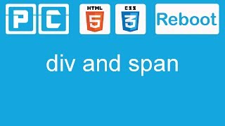 HTML5 and CSS3 beginners tutorial 18  div and span [upl. by Gary]