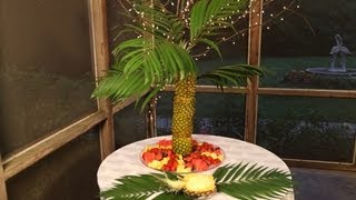 Pineapple Palm Tree Fruit Tray [upl. by Soutor]