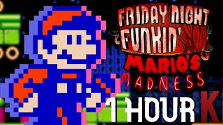 Mario Sing And Game Rythm 9  Friday Night Funkin FULL SONG 1 HOUR [upl. by Acinnor243]