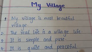 My village essayEssay on my villageMy village paragraph15 lines on my village [upl. by Dupin]