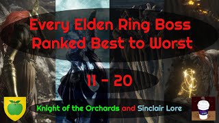 Every Elden Ring Boss Ranked Best to Worst 11  20 [upl. by Huey]