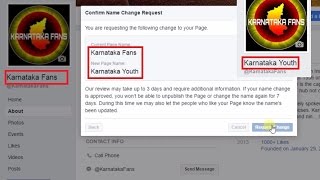 How to Change Facebook Page Name after 1000 likes  100 Working [upl. by Lleynad]