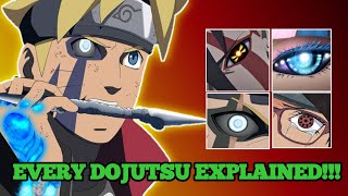 Every Dojutsu in Boruto Explained Jougan Dharmagan  Senrigan Explained [upl. by Ilaw]