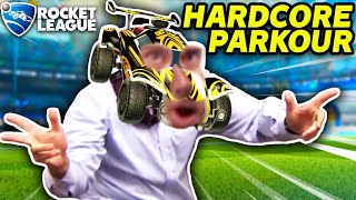 HARDCORE PARKOUR Rocket League [upl. by Tigram]