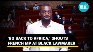 Return to Africa Racist slur fired at black French MP inside Parliament  Watch [upl. by Eneleoj]