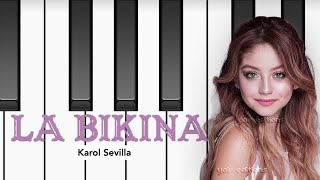 La Bikina  Karol Sevilla  Piano Tutorial [upl. by Chrysa]