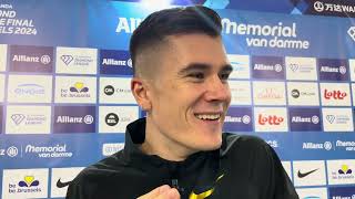 Jakob Ingebrigtsen Talks Possibly Running Half Marathon After Brussels Diamond League 1500m Win [upl. by Ahsayn]