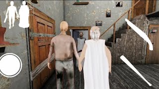 Granny Play As Granny And Grandpa  Granny Gameplay  Granny Door Escape [upl. by Eislel]