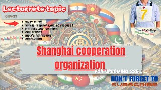 Shanghai Cooperation Organization  Lecturrete amp GD Topic  Day 1390 ssbssb2025imainaotaafa [upl. by Trev]