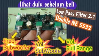 Uji Coba Low Pass Filter 21 [upl. by Omrelliug]