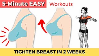 LIFT SAGGING BREASTS Naturally with this workout No Jumping [upl. by Cathi]