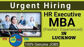 Jobs In LUCKNOW For Freshers Graduates  MBA HR ‎JobTalkprivate [upl. by Jovitah]