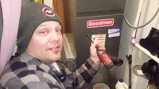 GoodmanAmana furnace not Heating How to troubleshoot and clean a flame sensor [upl. by Wolpert]