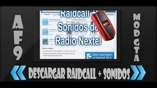 Descargar e Instalar RaidCall V728  Sonidos de Radio Nextel [upl. by Mauceri945]