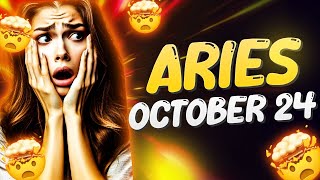 1111 IT WILL HAPPEN IN A FEW HOURS😱 ITS COMING ARIES ♈ HOROSCOPE FOR TODAY ❤ OCTOBER 24 2024 [upl. by Ahsetel]