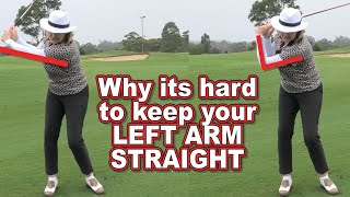 🏌️‍♂️ Golf Tips How to Keep Your Left Arm Straight for Better Swings  Pro Golf Techniques [upl. by Adnuhsal]