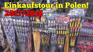 Polen Feuerwerk Einkaufstour  Slubice 20172018 [upl. by Anilejna]