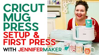 Cricut Mug Press Setup amp First Mug Press  Customize a Mug in Design Space [upl. by Llerdnam]