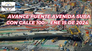 VOLANDO EN DRONE 4K  AVANCE PUENTE AVENIDA SUBA CON CALLE 100 [upl. by Aliam]