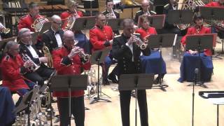 VIVALDI Concerto for Two Trumpets RV 537 Allegro  US Marine Band and Slesvigske Musikkorps [upl. by Eleets]