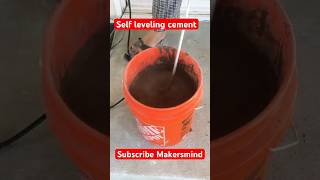 Floor self leveling cement youtubeshorts viral diy video [upl. by Wanids]