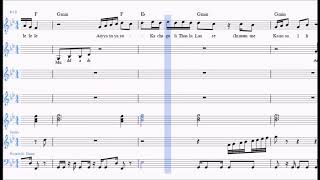 quotBelagedduquot Sheet Music In Standard Notation with Lyrics and Chord Symbols [upl. by Goodman]