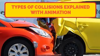 Types of Collisions explained with animation [upl. by Akinirt]