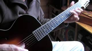 Boogie in C  Acoustic Blues Guitar  TABlesson avl [upl. by Catie]