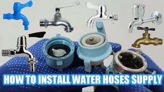 Paano Mag Install Ng Water Supply Hose Ng Washing Machine Sa Faucet  Installed It Like A Pro [upl. by Zebaj]