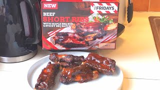 NEW TGI FRIDAYS BEEF SHORT RIBS  ICELAND  FOOD REVIEW [upl. by Idna]