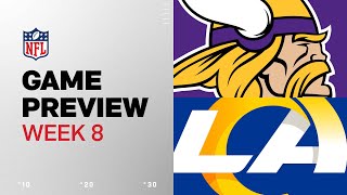 Minnesota Vikings vs Los Angeles Rams  2024 Week 8 Game Preview [upl. by Oys632]