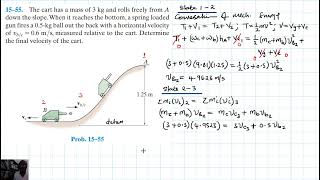 15–55 Kinetics of a Particle Impulse and Momentum Chapter 15 Hibbeler Dynamics Benam Academy [upl. by Taber]