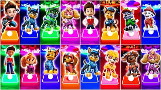 PAW Patrol Ryder vs Chase vs Marshall vs Skye vs Zuma vs Rocky vs Liberty  Tiles Hop EDM Rush [upl. by Adnalra]