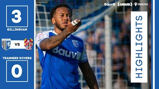 HIGHLIGHTS  Gillingham 3 Tranmere 0 [upl. by Idonah286]