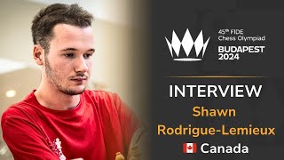 Interview with Shawn RodrigueLemieux Team Canada [upl. by Mcadams112]