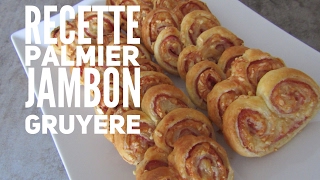 Palmiers feuilletés jambon gruyère [upl. by Arbuckle397]