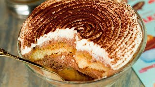 Le dessert vedette de vos repas  le plus fabuleux « TIRAMISU » en verrines  ǀ SavoureuxTV [upl. by Noivaz]