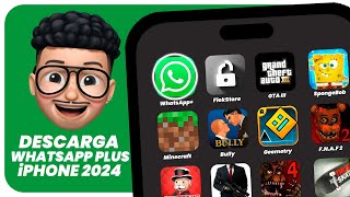 WHATSAPP PLUS en iPHONE 2024  WHATSAPP WATUSI en iOS 17 [upl. by Hpeosj]