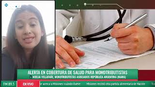 Alerta en cobertura de salud para monotributistas  Noelia Villafañe MARA [upl. by Enoed374]