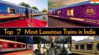 TOP 7 MOST LUXURIOUS TRAINS IN INDIA 2024  Indias Most Luxurious Train [upl. by Alilad]