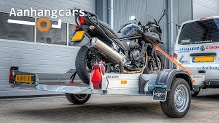 Humbaur HKT zakbare aanhangwagen  motortrailer [upl. by Dilisio]